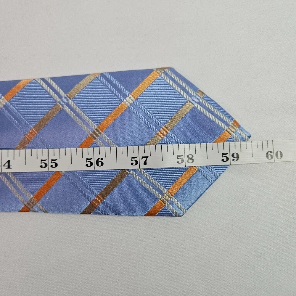 Michael Kors 100% Silk Tie Geometric‎ Blue 3.25